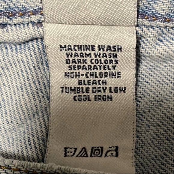 Vintage 90s High Rise Mom Jeans Classic Fit Light Wash Lizwear - Picture 11 of 11